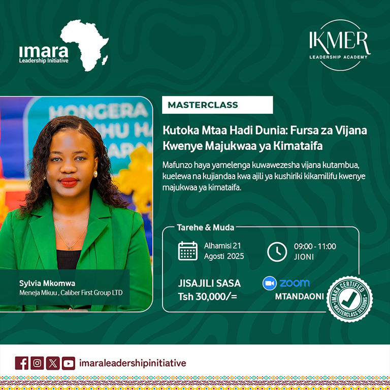 Kutoka Mtaa Hadi Dunia : Fursa za Vijana Kwenye Majukwaa ya Kimataifa